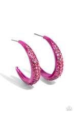 Load image into Gallery viewer, Obsessed with Ombré - Pink Hoop Earrings
