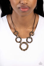 Load image into Gallery viewer, Rounded Redux - Brass Necklace Paparazzi