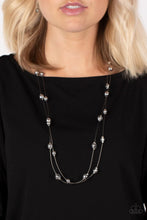 Load image into Gallery viewer, Interstellar Illusions Silver Necklace Paparazzi