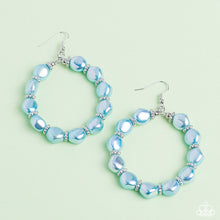 Load image into Gallery viewer, The PEARL Next Door Blue Earrings