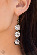 Load image into Gallery viewer, Determined to Dazzle - Brass Earring