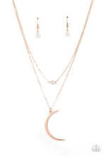 Load image into Gallery viewer, Modern Moonbeam - Rose Gold Necklace