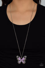 Load image into Gallery viewer, Wings Of Whimsy - Purple Necklace