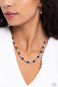 Pronged Passion - Black Necklace Paparazzi