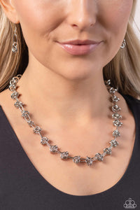 Knotted Kickoff - Silver Necklaces Paparazzi