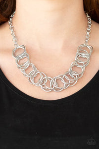 ~ Heavy Metal Hero - Silver Necklace Paparazzi