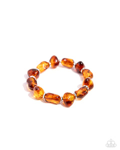 GLASSY Genre - Brown Bracelet Paparazzi