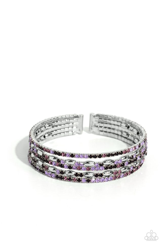 Endless Energy Cuff Purple Bracelet Paparazzi