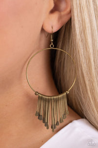 The Little Dipper Brass Earrings Paparazzi