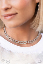 Load image into Gallery viewer, Fiercely Independent - White Chocker Necklace Paparazzi
