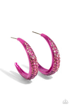 Load image into Gallery viewer, Obsessed with Ombré - Pink Hoop Earrings
