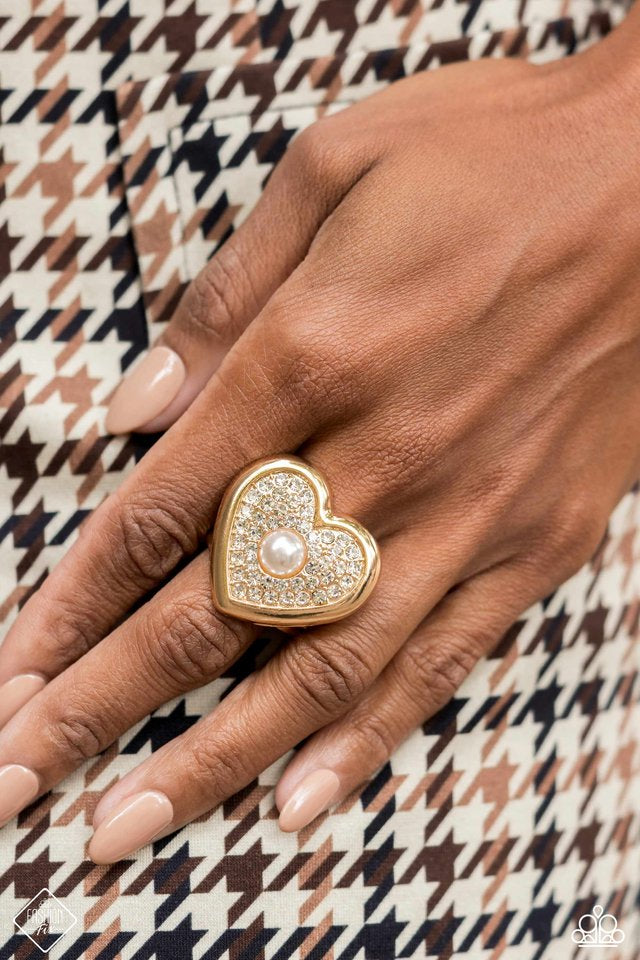 Heartfelt Heritage - Gold Ring Paparazzi