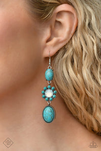 Carefree Cowboy Blue Earrings Paparazzi