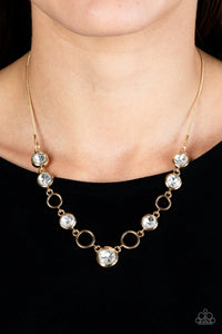 Elegantly Elite Gold Necklace Paparazzi