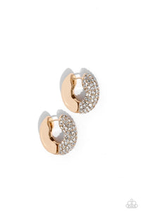 Combustible Confidence - Gold Hoop Earrings Paparazzi