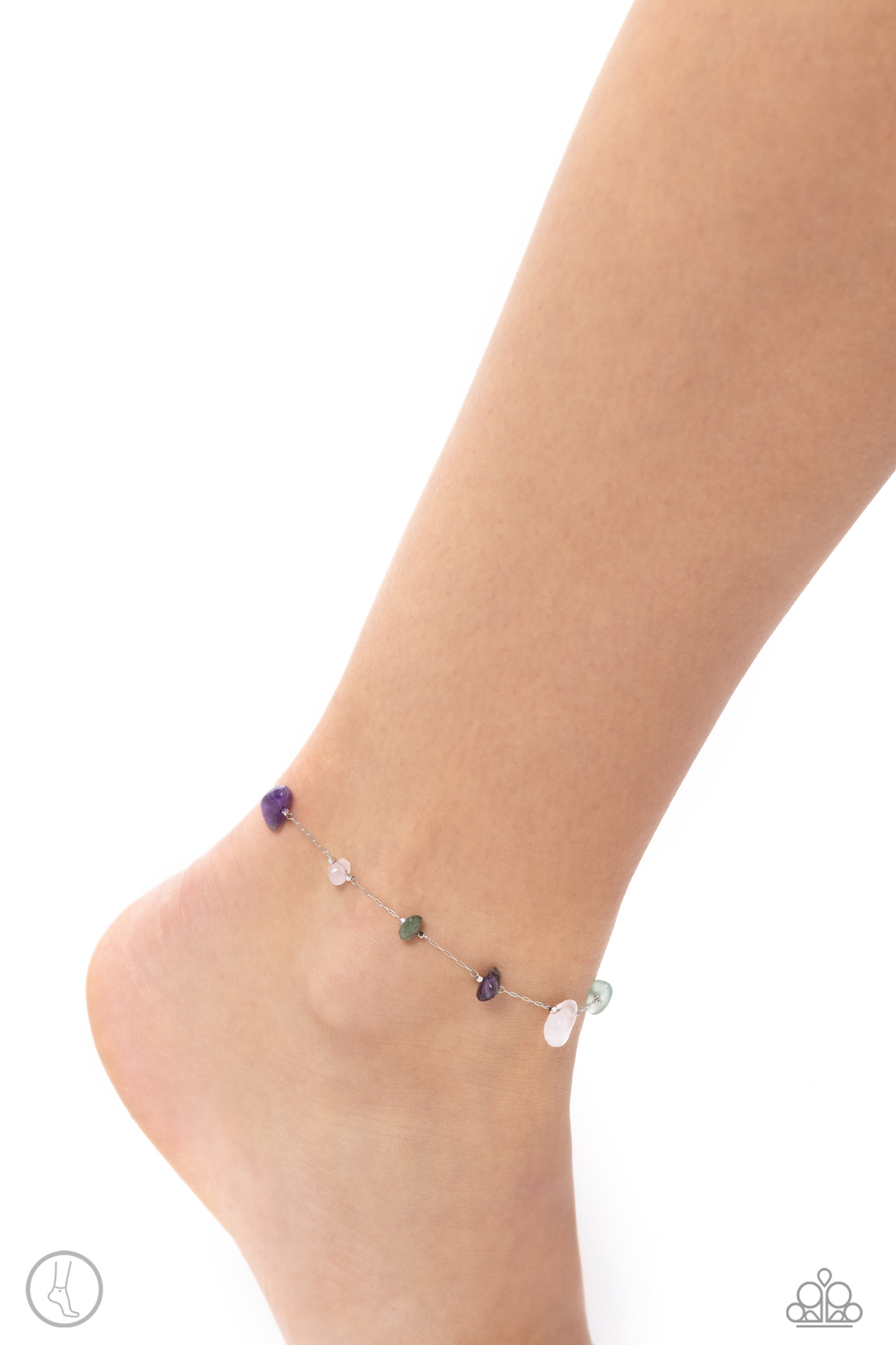 Gemstone Grace - Green Anklet Paparazzi