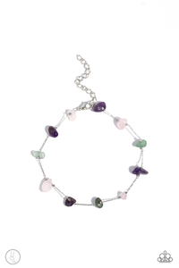 Gemstone Grace - Green Anklet Paparazzi