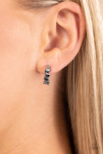 Load image into Gallery viewer, Rugged Rockstar - Silver Hoop Earrings Paparazzi
