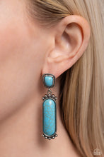 Load image into Gallery viewer, Southern Charm Blue Earrings Paparazzi
