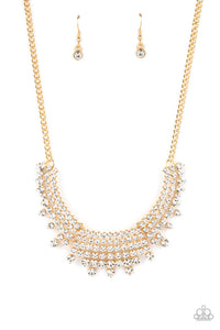 Shimmering Song Gold Necklace Paparazzi