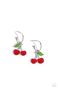 Cherry Caliber - Red Earrings Paparazzi