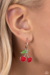 Cherry Caliber - Red Earrings Paparazzi