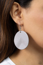 Load image into Gallery viewer, On the Edge of Edgy - Silver Earrings Paparazzi
