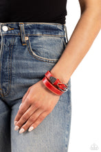 Load image into Gallery viewer, Coat of Arms Couture - Red Bracelet Paparazzi
