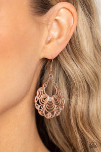 Frilly Finesse Rose Gold Earrings -Fashion Fix Exclusive May 2023