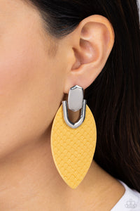 Wildly Workable Yellow Earrings Paparazzi