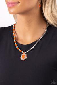 Contrasting Candy Orange Necklace Paparazzi