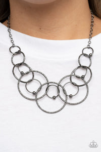 Encircled In Elegance Black Necklace Paparazzi