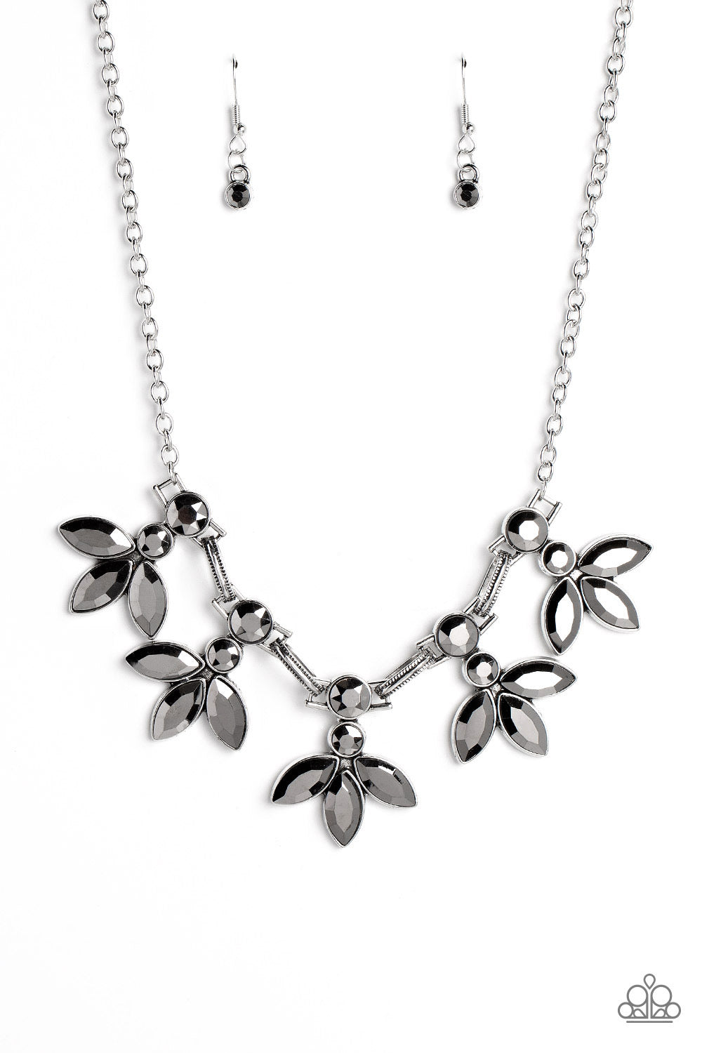 Dauntlessly Debonair - Silver Necklace Paparazzi