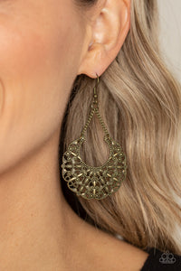 Country Cornucopia Brass Earrings Paparazzi