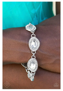 Next-Level Sparkle - White Bracelet Paparazzi