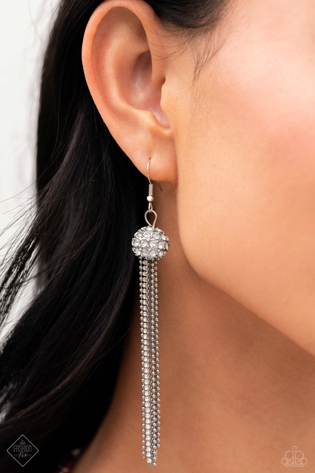 Polished Paramount - White Earrings Paparazzi