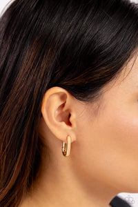 Candidate Curves - Gold Earrings Paparazzi