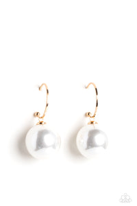 PEARL of My Eye - Gold Earrings Paparazzi