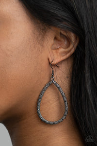 Standout Sparkle - Black Earrings Paparazzi