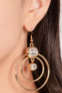 Dapperly Deluxe Gold Earrings Paparazzi