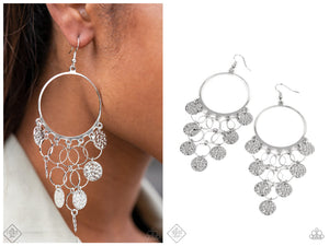 All Chime High Silver Earrings Paparazzi