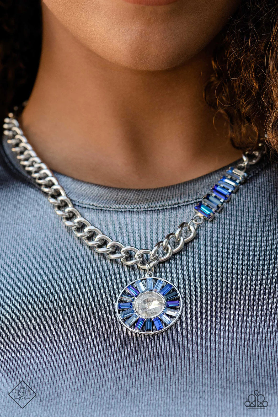 TIERED TALENT BLUE FASHION FIX NECKLACE Paparazzi