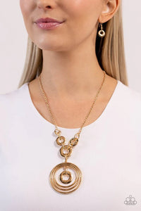 High Hoops Gold Necklace Paparazzi