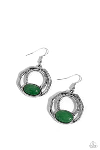 Terrestrial Retreat - Green Earrings Paparazzi