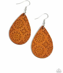 Stylishly Subtropical - Orange Earrings Paparazzi