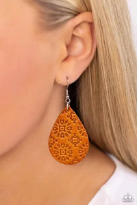 Stylishly Subtropical - Orange Earrings Paparazzi