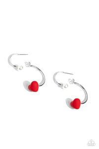 Romantic Representative - Red Post Earrings Paparazzi