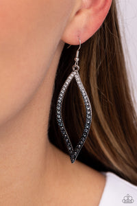 Admirable Asymmetry - Black Earrings Paparazzi