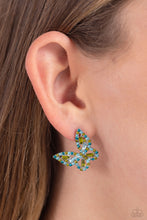 Load image into Gallery viewer, Tilted Takeoff - Green Earrings Paparazzi
