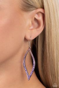 Admirable Asymmetry - Purple Earrings Paparazzi